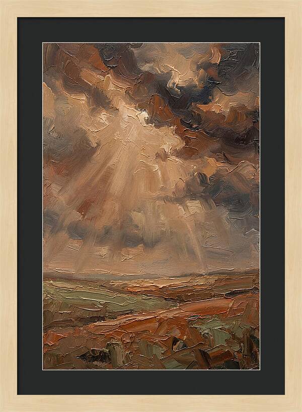 Sun Rays Bursting Through Storm