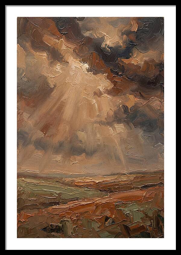 Sun Rays Bursting Through Storm