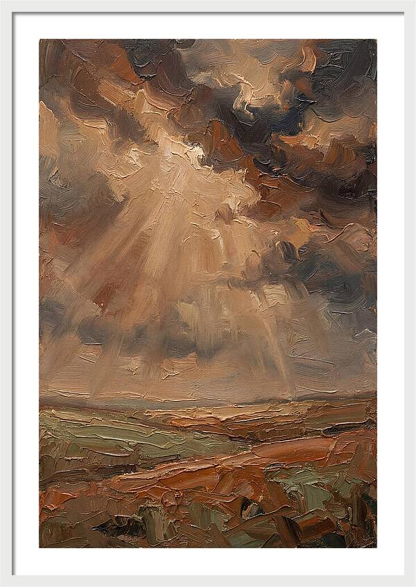 Sun Rays Bursting Through Storm