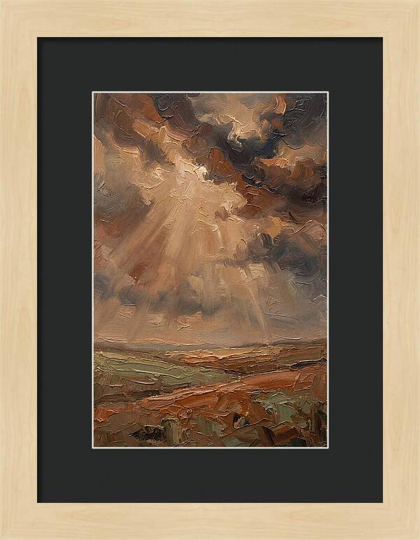 Sun Rays Bursting Through Storm