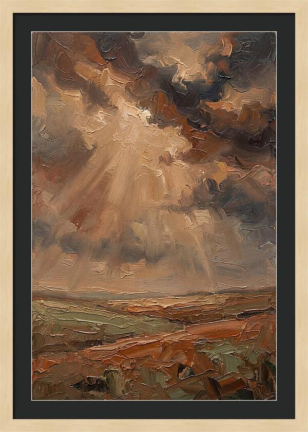Sun Rays Bursting Through Storm