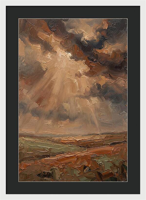 Sun Rays Bursting Through Storm