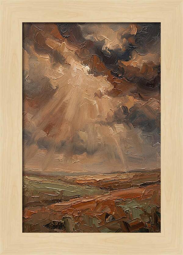 Sun Rays Bursting Through Storm