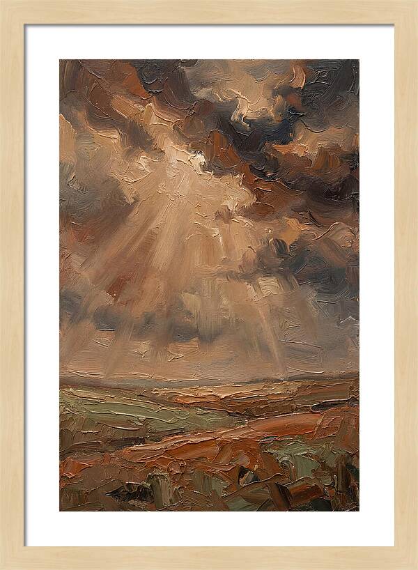 Sun Rays Bursting Through Storm