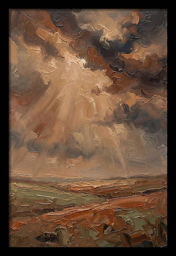 Sun Rays Bursting Through Storm