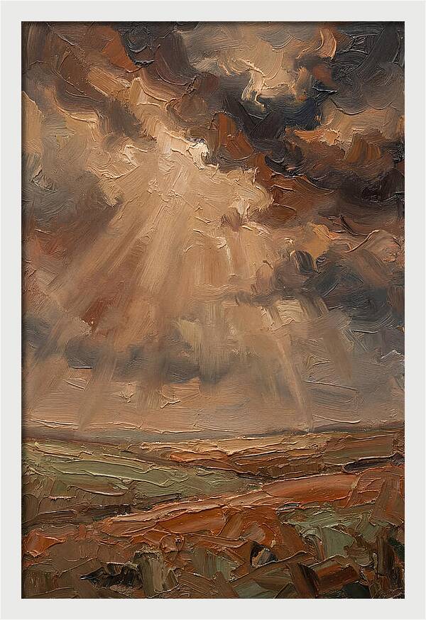 Sun Rays Bursting Through Storm