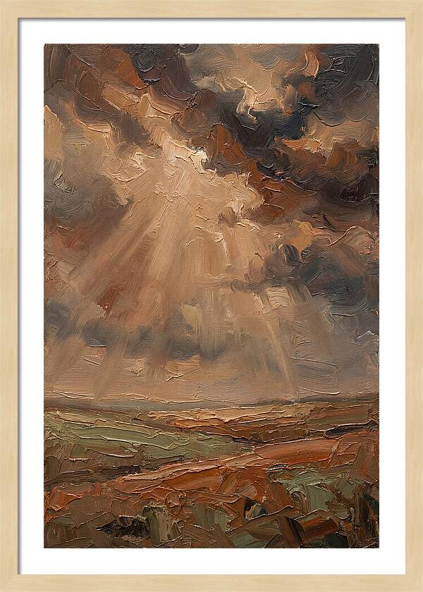 Sun Rays Bursting Through Storm