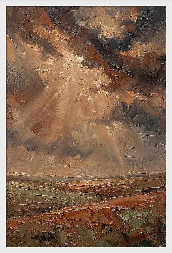 Sun Rays Bursting Through Storm