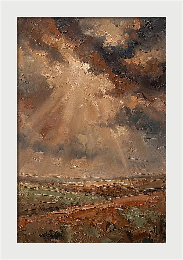 Sun Rays Bursting Through Storm