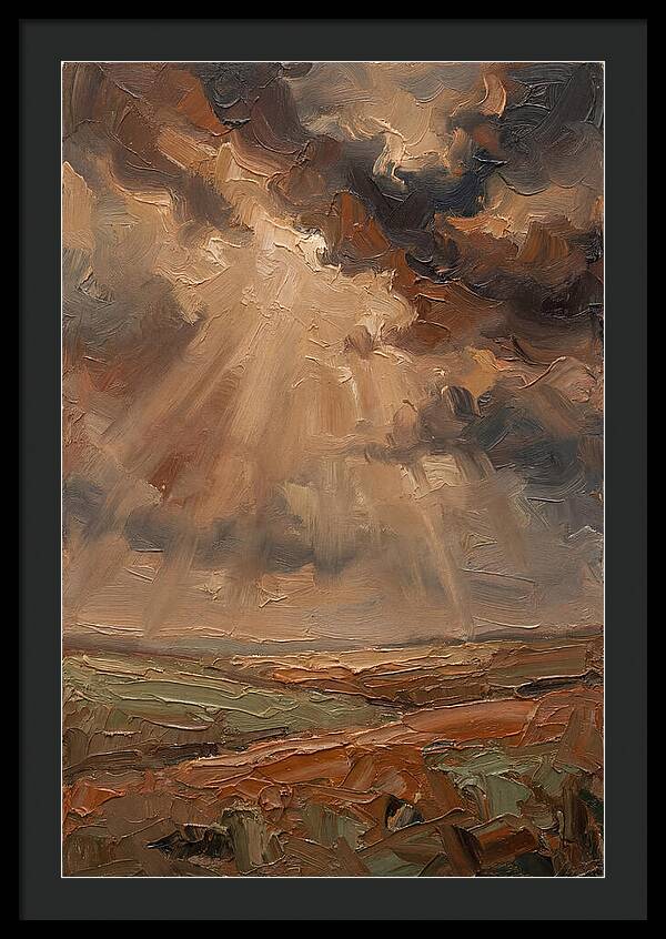 Sun Rays Bursting Through Storm
