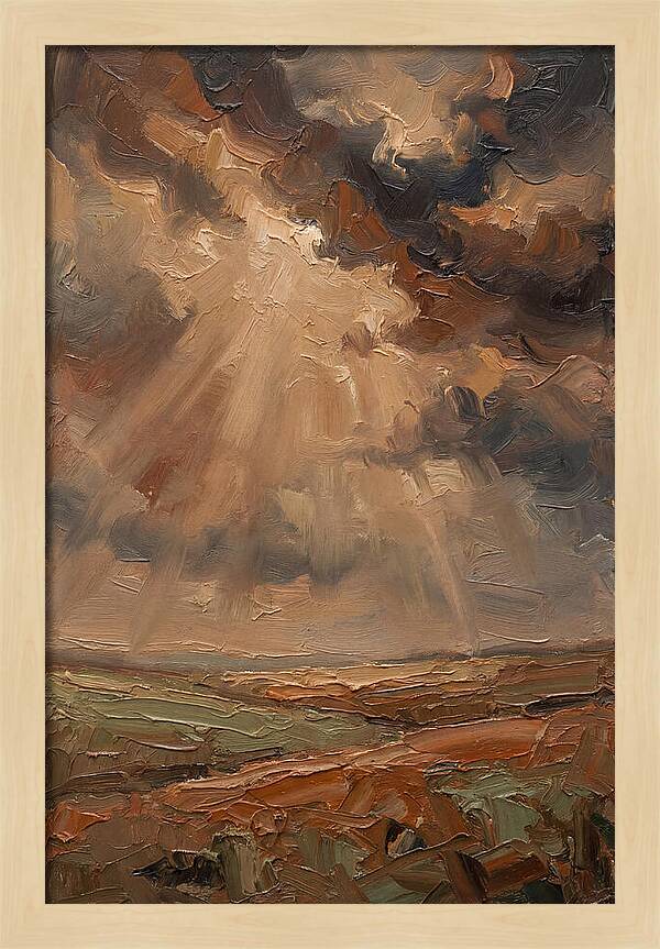 Sun Rays Bursting Through Storm