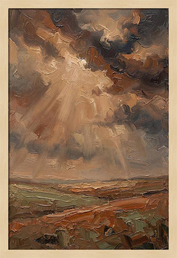Sun Rays Bursting Through Storm
