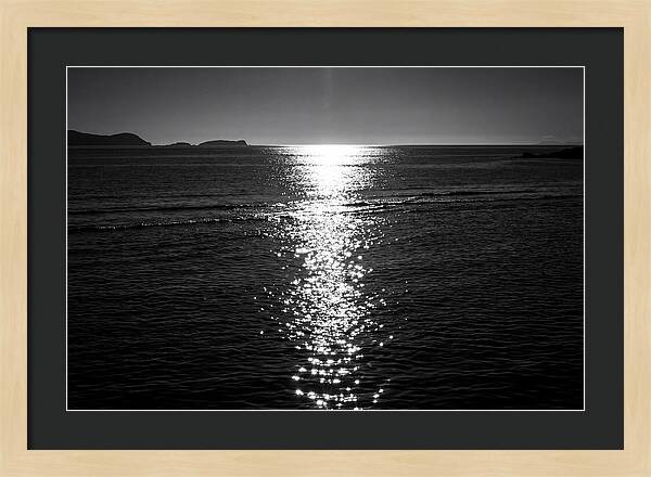 Sun Sparkle Path Across Water