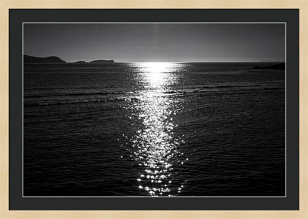 Sun Sparkle Path Across Water