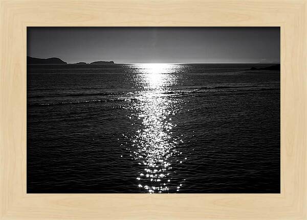 Sun Sparkle Path Across Water