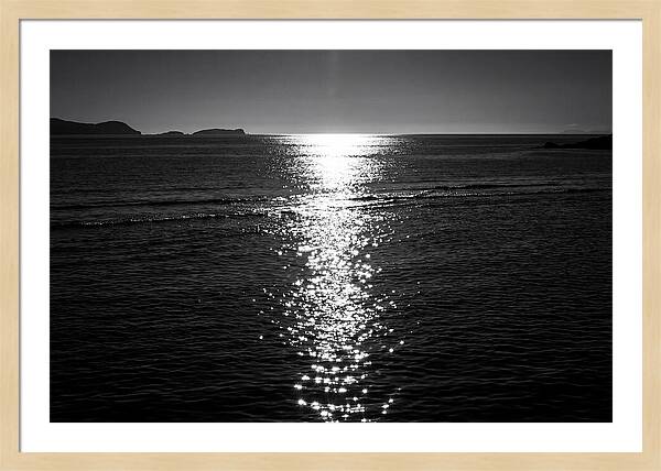 Sun Sparkle Path Across Water