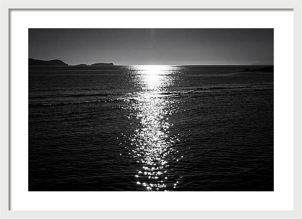 Sun Sparkle Path Across Water