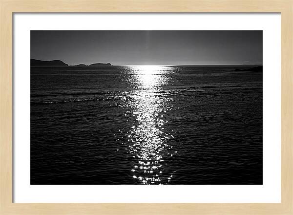 Sun Sparkle Path Across Water