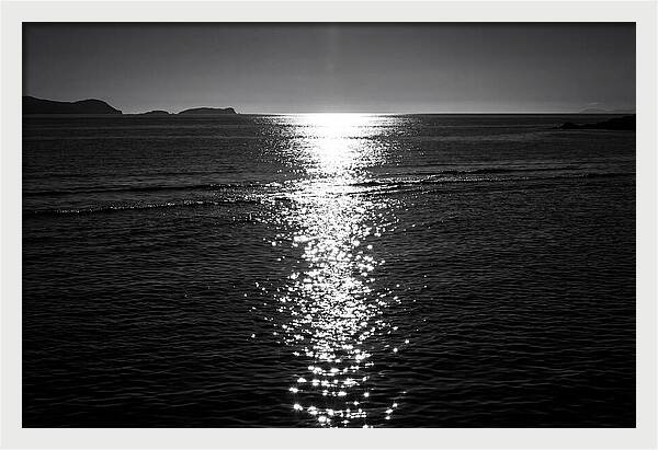 Sun Sparkle Path Across Water
