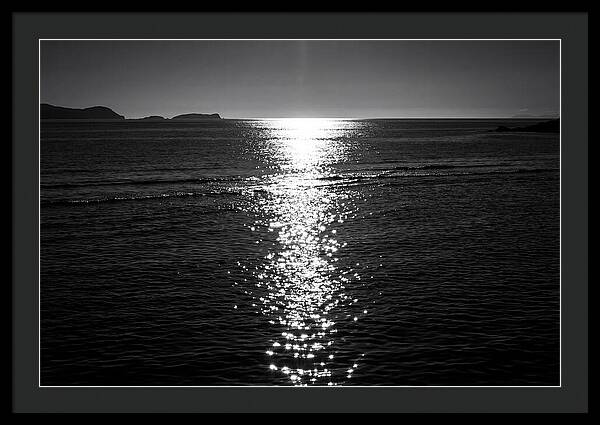 Sun Sparkle Path Across Water