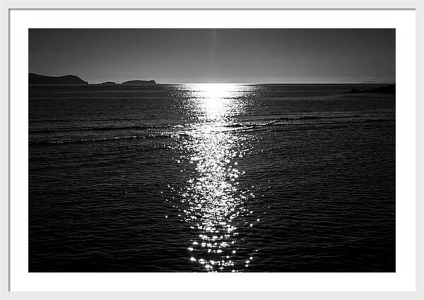 Sun Sparkle Path Across Water