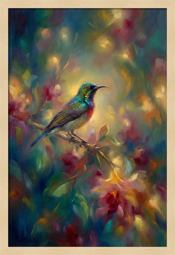 Sunbird Among Blossoms