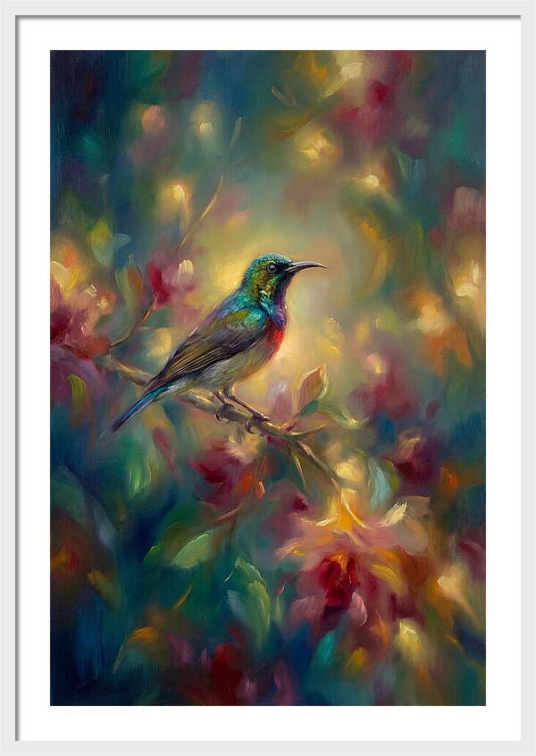 Sunbird Among Blossoms