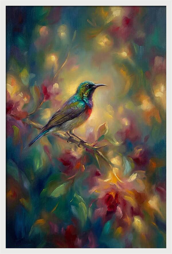 Sunbird Among Blossoms