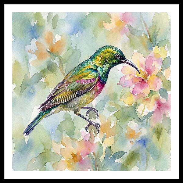 Sunbird Among Blossoms