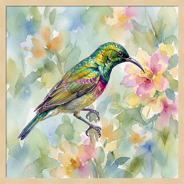 Sunbird Among Blossoms