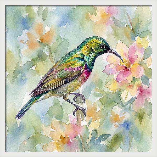 Sunbird Among Blossoms