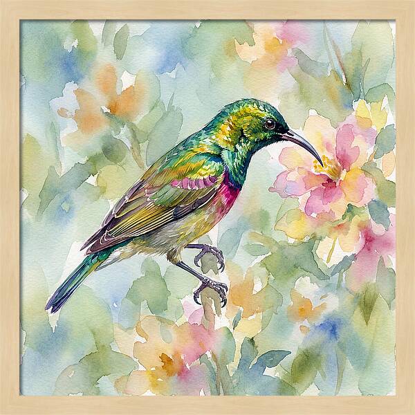 Sunbird Among Blossoms