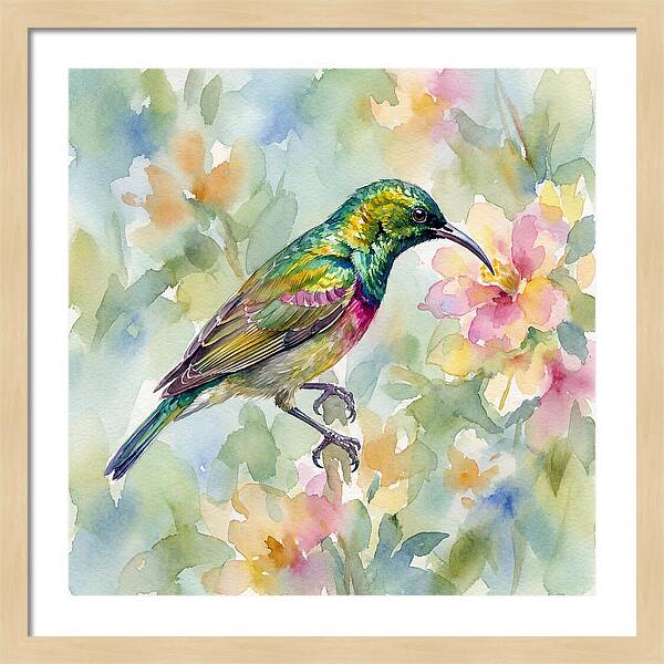 Sunbird Among Blossoms