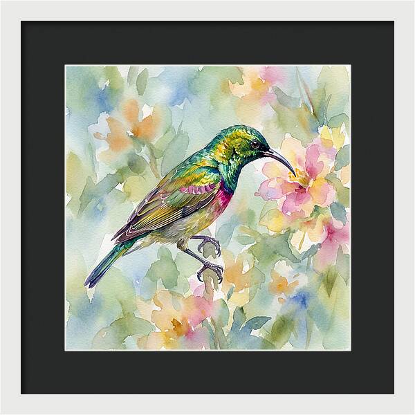 Sunbird Among Blossoms
