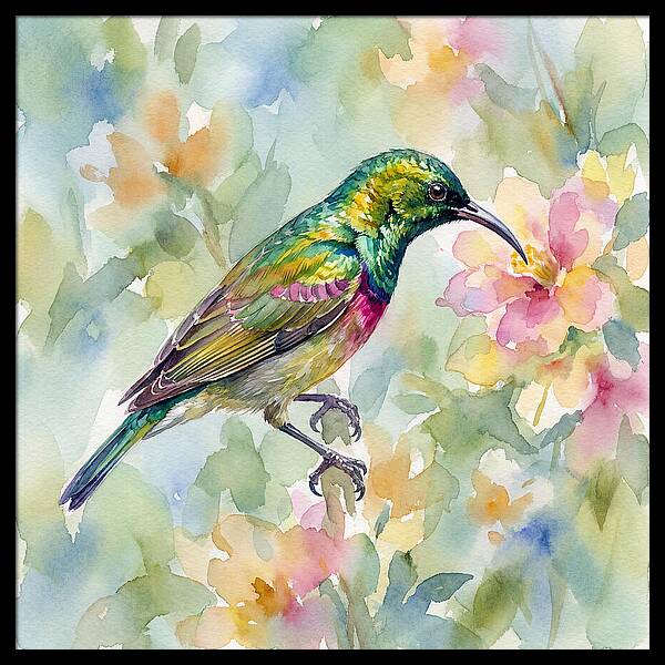 Sunbird Among Blossoms