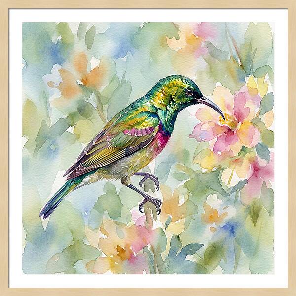 Sunbird Among Blossoms