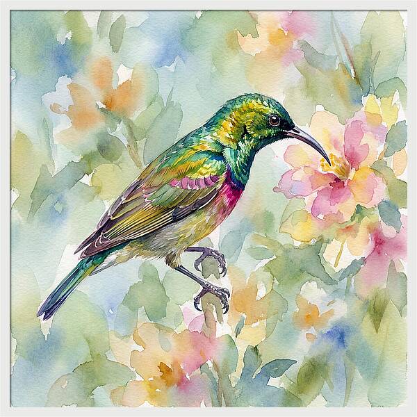 Sunbird Among Blossoms