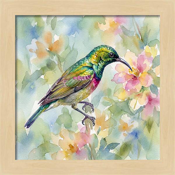 Sunbird Among Blossoms
