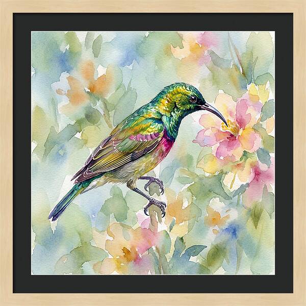 Sunbird Among Blossoms