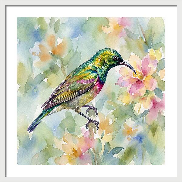 Sunbird Among Blossoms
