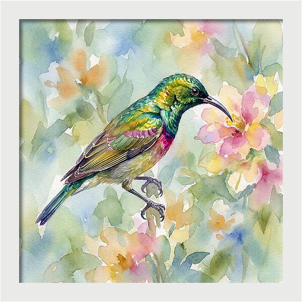 Sunbird Among Blossoms