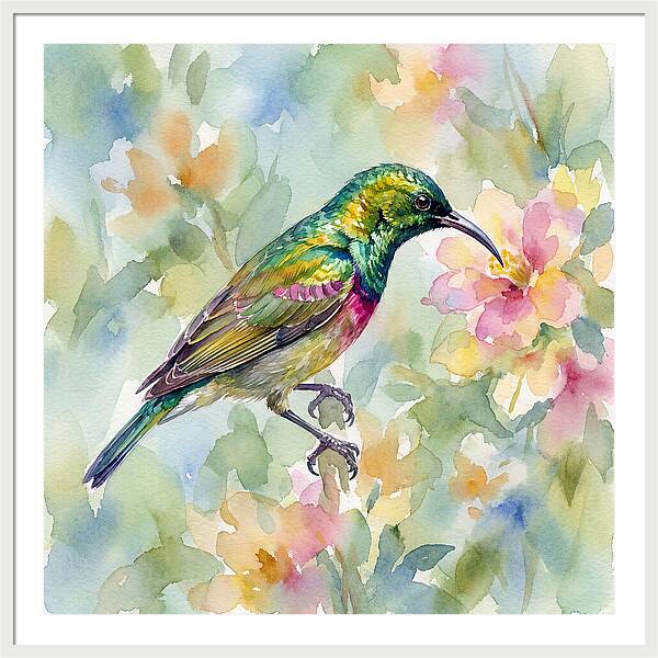 Sunbird Among Blossoms