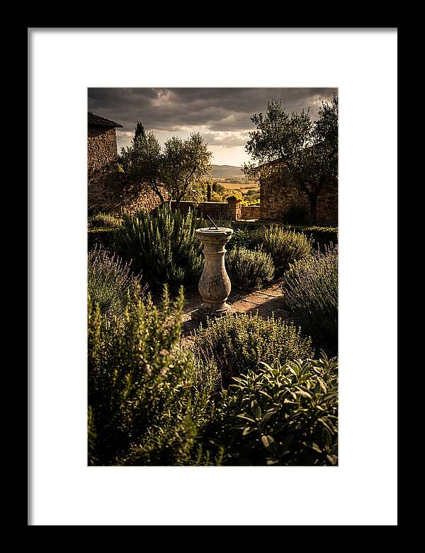 Sundial In Herb Garden