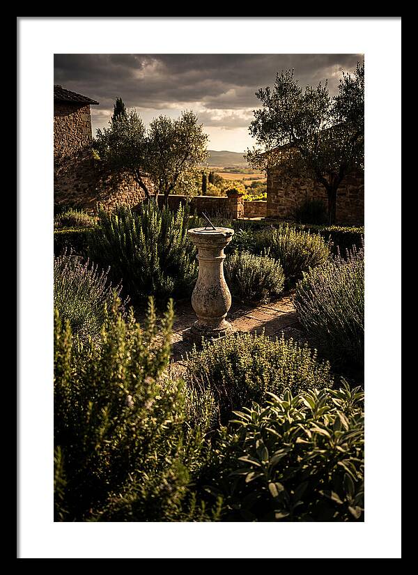Sundial In Herb Garden