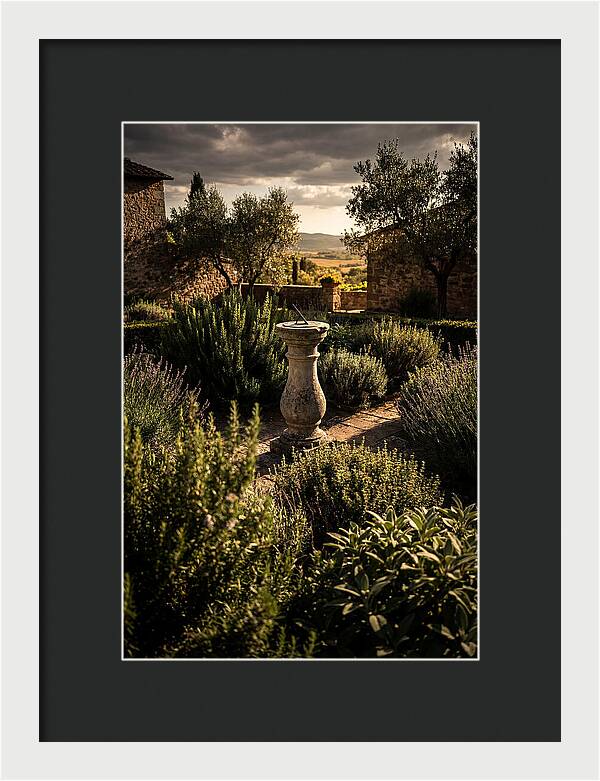 Sundial In Herb Garden