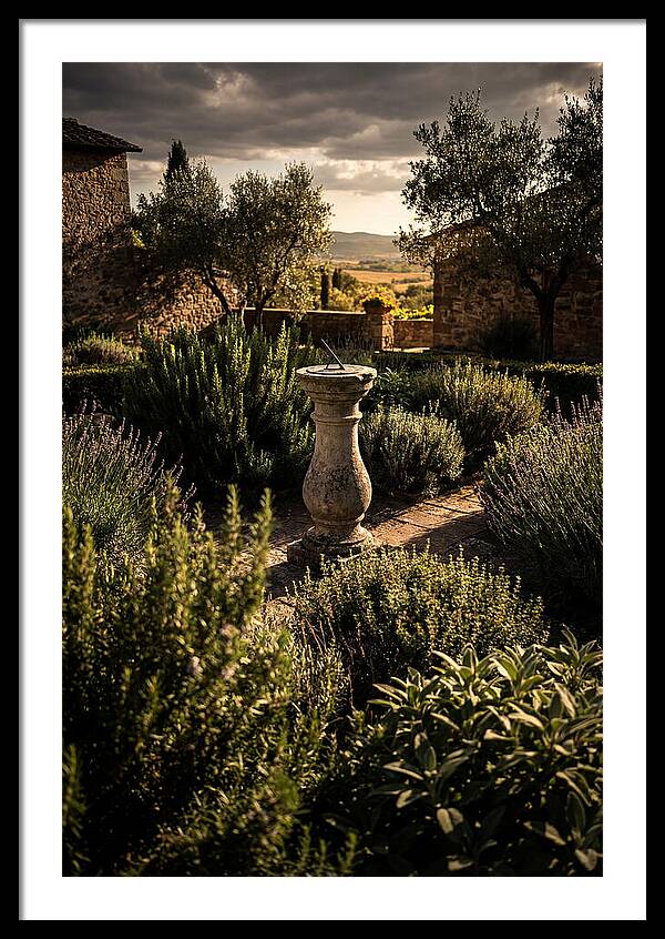 Sundial In Herb Garden