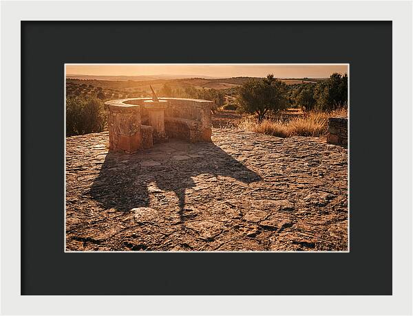 Sundial Shadow At Golden Hour