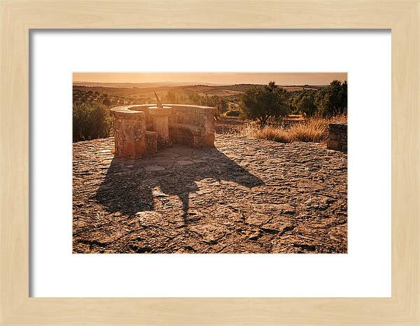 Sundial Shadow At Golden Hour