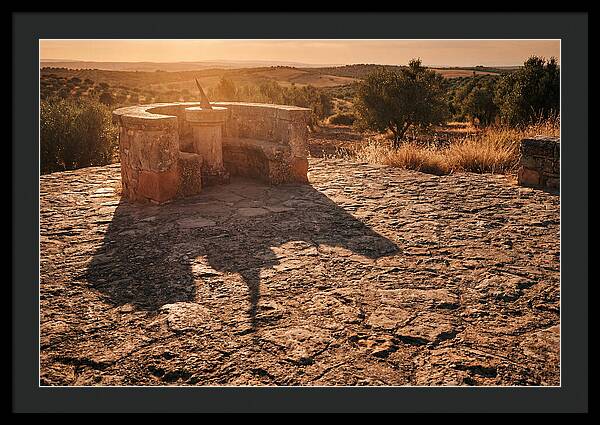 Sundial Shadow At Golden Hour