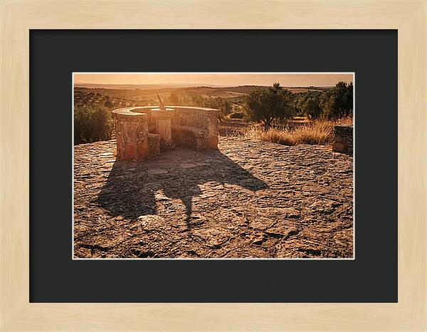 Sundial Shadow At Golden Hour